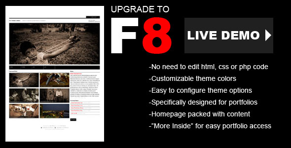 check out f8 theme for wordpress