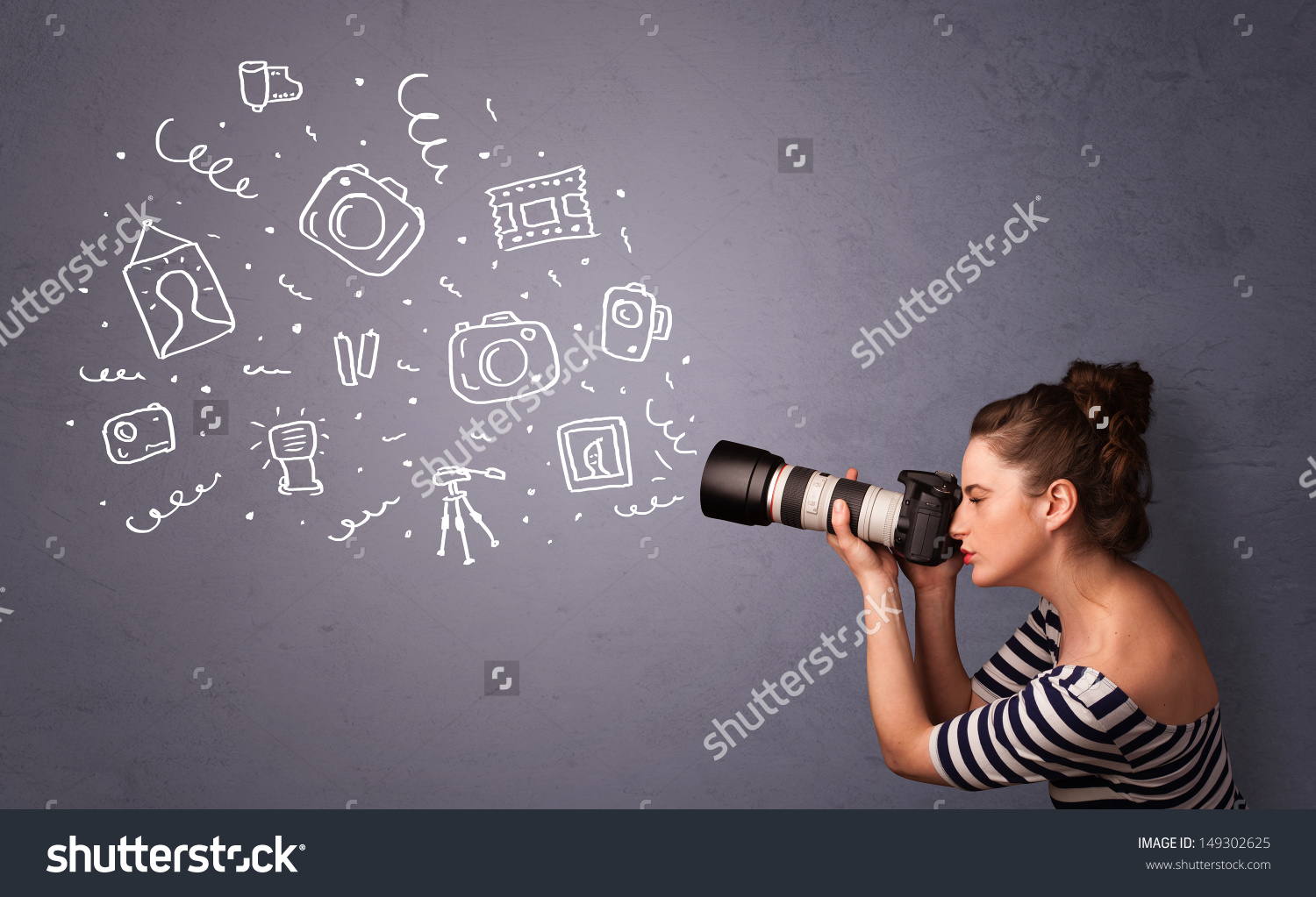 Shutterstock image with full watermark