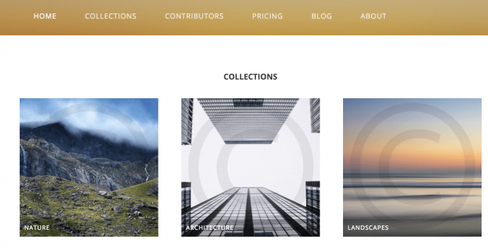 The Stock Photography theme.