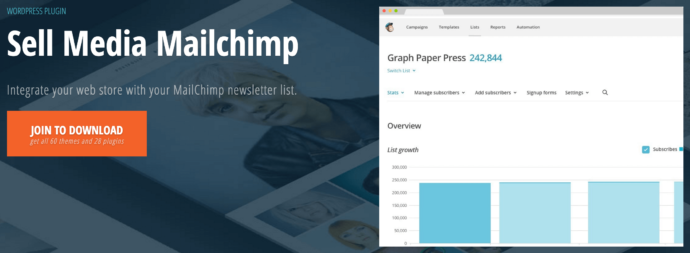 The Sell Media MailChimp extension.