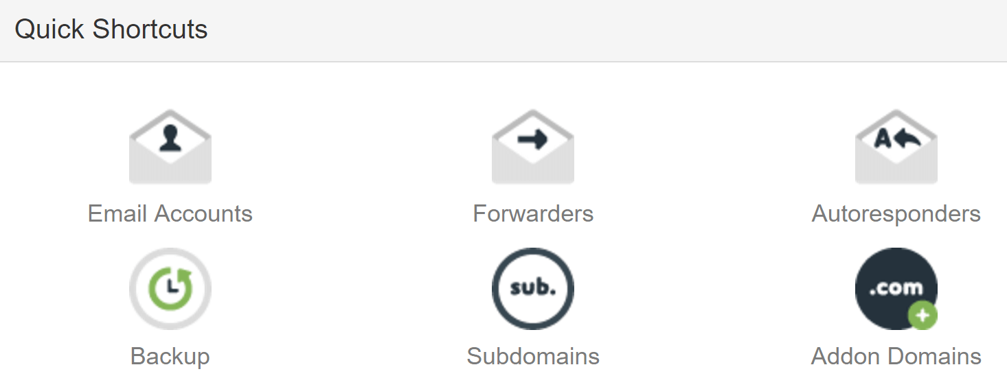 The option to add a subdomain via cPanel.
