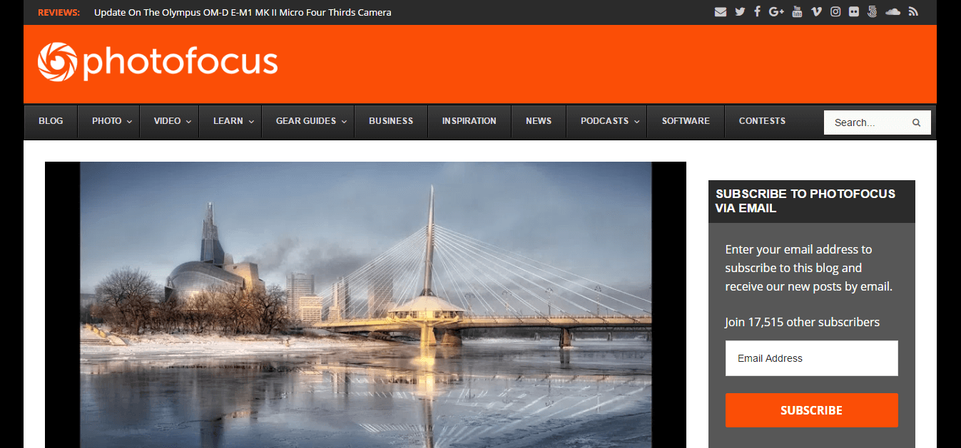 Photofocus homepage